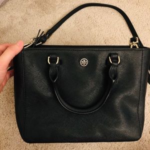 Tory Burch Robinson Mini Square Tote with strap